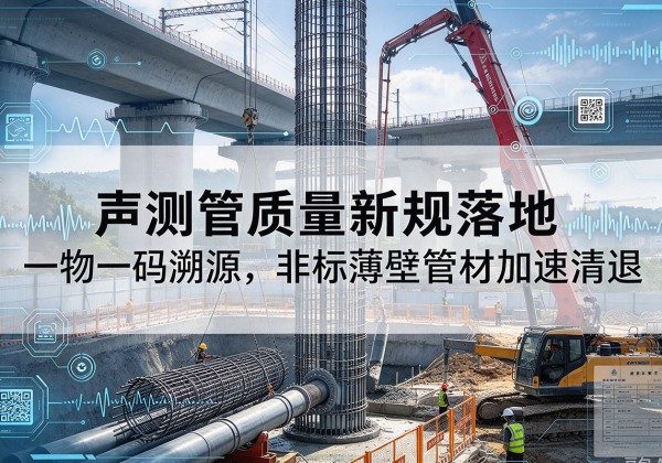 南川区声测管质量新规落地，一物一码溯源，非标薄壁管材加速清退